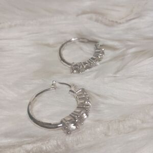 Elegant Silver Hoop Earrings
